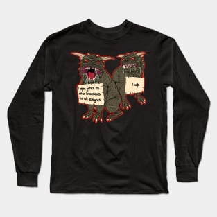 Demon Dog Shaming Long Sleeve T-Shirt